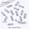 18K Gold Plated Bone Spacer Beads – DIY Jewelry Making Jewelry Spacer Beads P3 Rhodium Plated 40 pcs