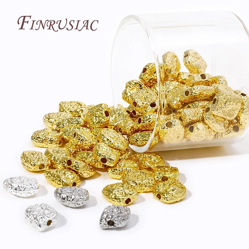 18K Gold Plated Irregular Spacer Beads – DIY Jewelry Findings Jewelry Spacer Beads P3