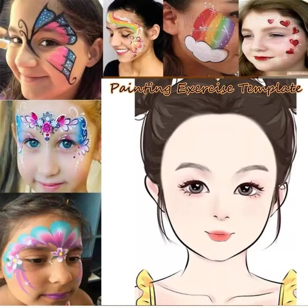 Reusable Face Painting Practice Stencil Board – Kids & Beginners Face Painting Stencil P3