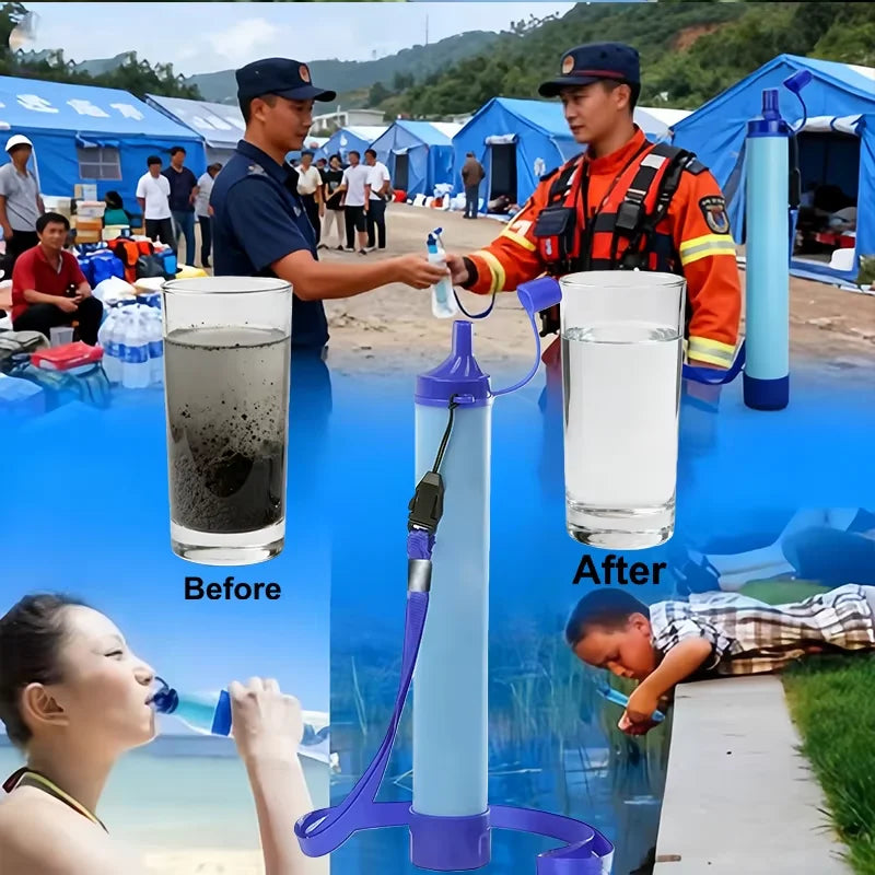 Personal Straw Water Filter – Camping & Survival Purifier Straw Water Filter P3