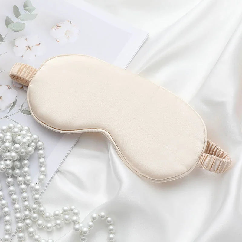 Double-Sided Silk Sleep Eye Mask – Light-Blocking Eyeshade Silk Sleep Mask P3 Apricot