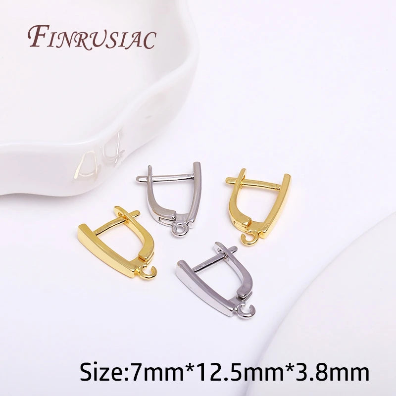 18K Gold Plated Brass Earring Hooks – DIY Jewelry Findings Earring Hooks P3