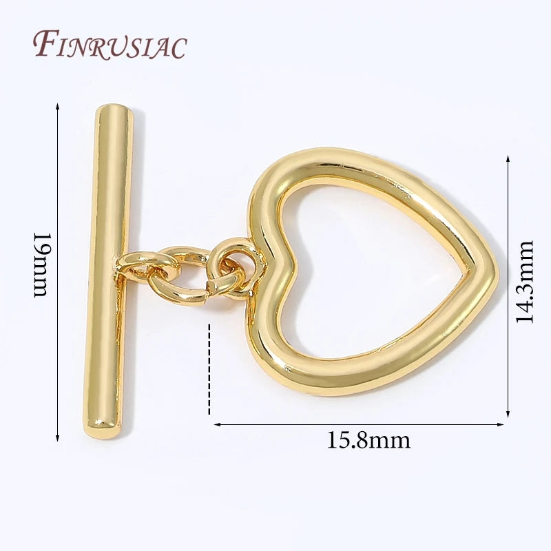 18K Gold Plated Leaf Toggle OT Clasp – DIY Jewelry Connector