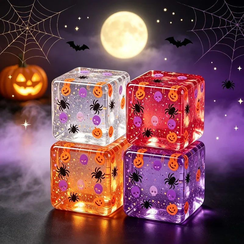 Halloween Ice Cube Squishy Toy – Pumpkin Spider Fidget Squishy Fidget Toy P3
