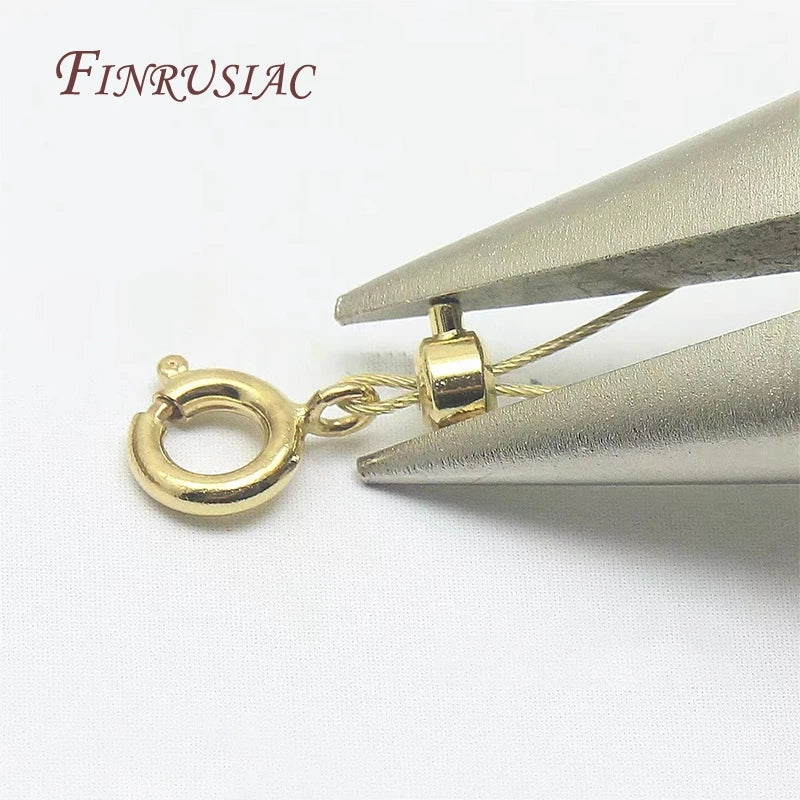 18K Gold Plated Memory Wire End Caps | Crimp Beads Findings Jewelry Making Findings P3