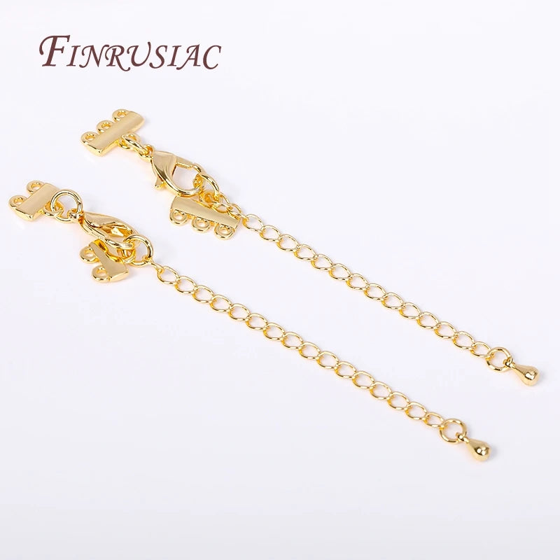 18K Gold Plated Lobster Clasp & Extension Chain | DIY Jewelry Jewelry Findings P3