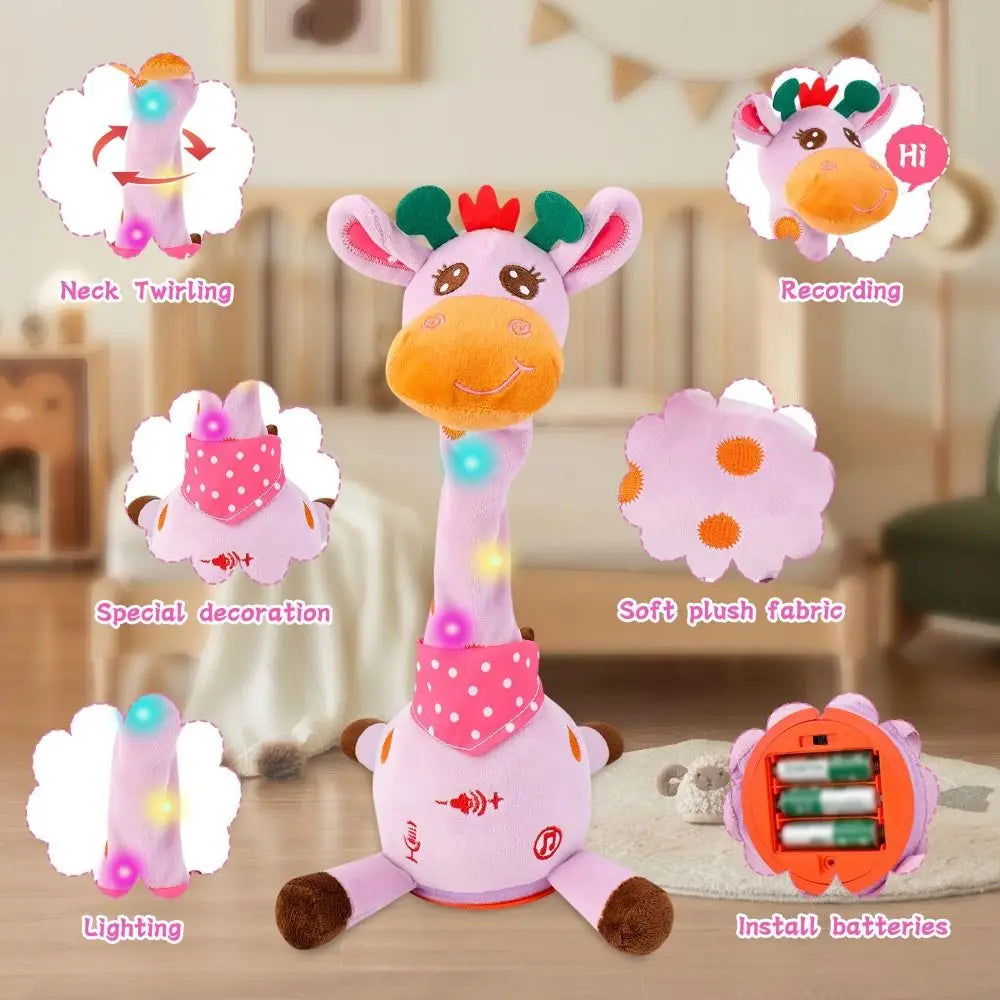 Dancing Talking Giraffe Plush Toy – Sings, Glows & Repeats Interactive Plush Toy P3