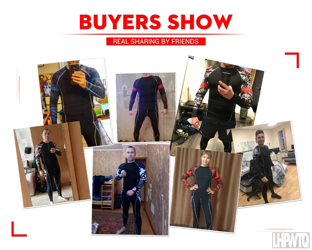 Men's Thermal Compression Sportswear Set – Long Johns & Leggings Compression Sportswear Set P3