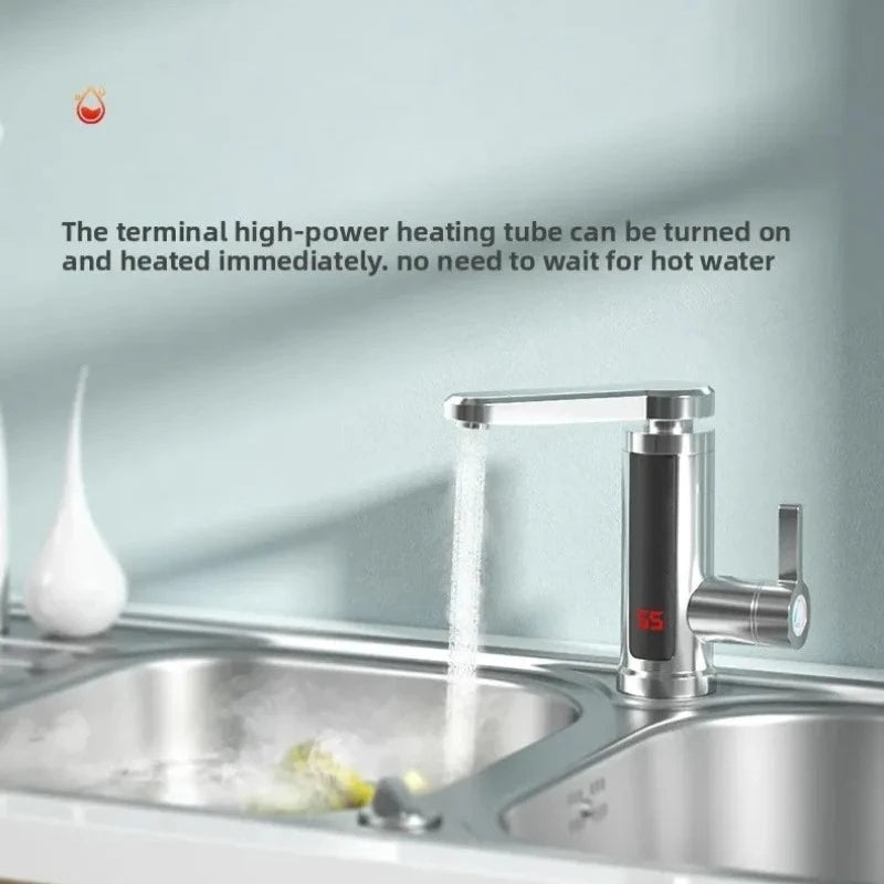 NOCCLILI 220V Tankless Water Heater Kitchen Mixer Tap | Digital Tankless Water Heater P3