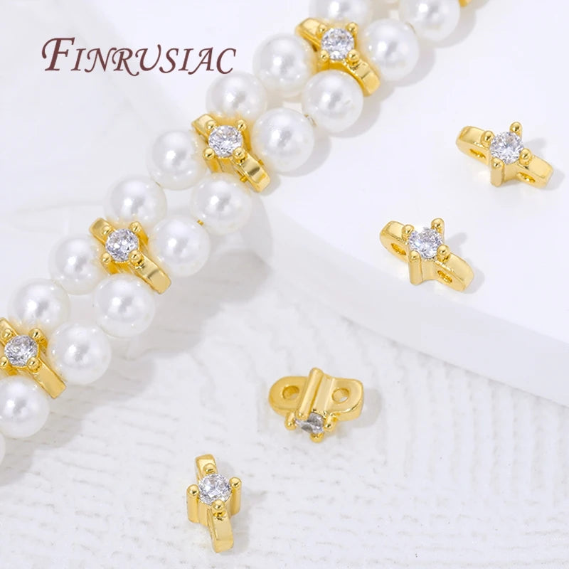 18K Gold Plated 2-Hole Spacer Beads | DIY Jewelry Making Jewelry Making Findings P3