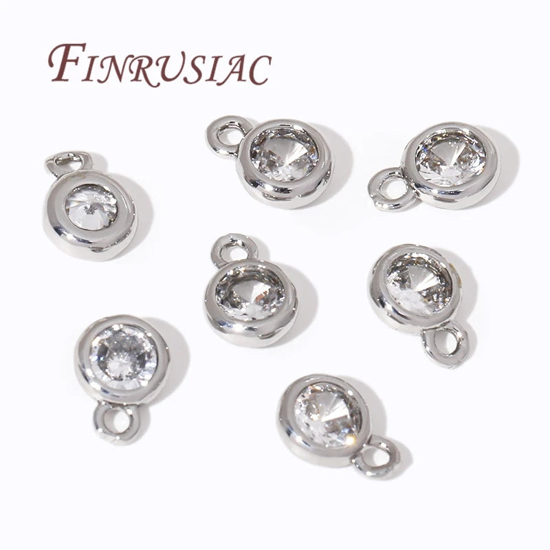 18K Gold Plated Brass Rhinestone Pendant Charm | DIY Jewelry Jewelry Pendant Charm P3