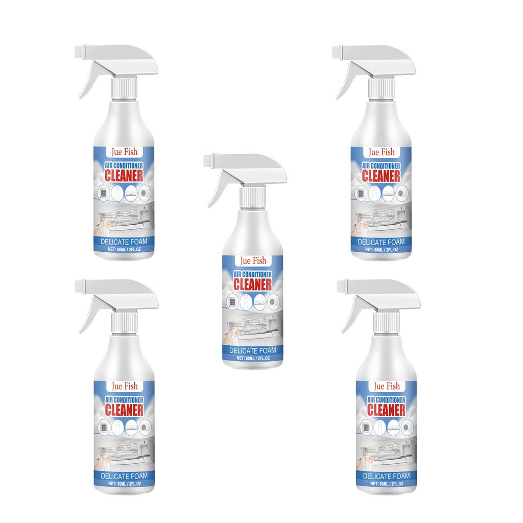 Jue-Fish No-Rinse AC Foam Cleaner Spray – 60ml Deodorizing AC Foam Cleaner P3 5pcs