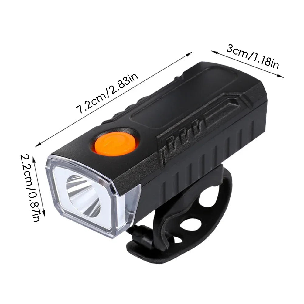 USB Rechargeable Bike Front Light | 180LM, 3 Modes, IPX6 Bicycle Headlight P3