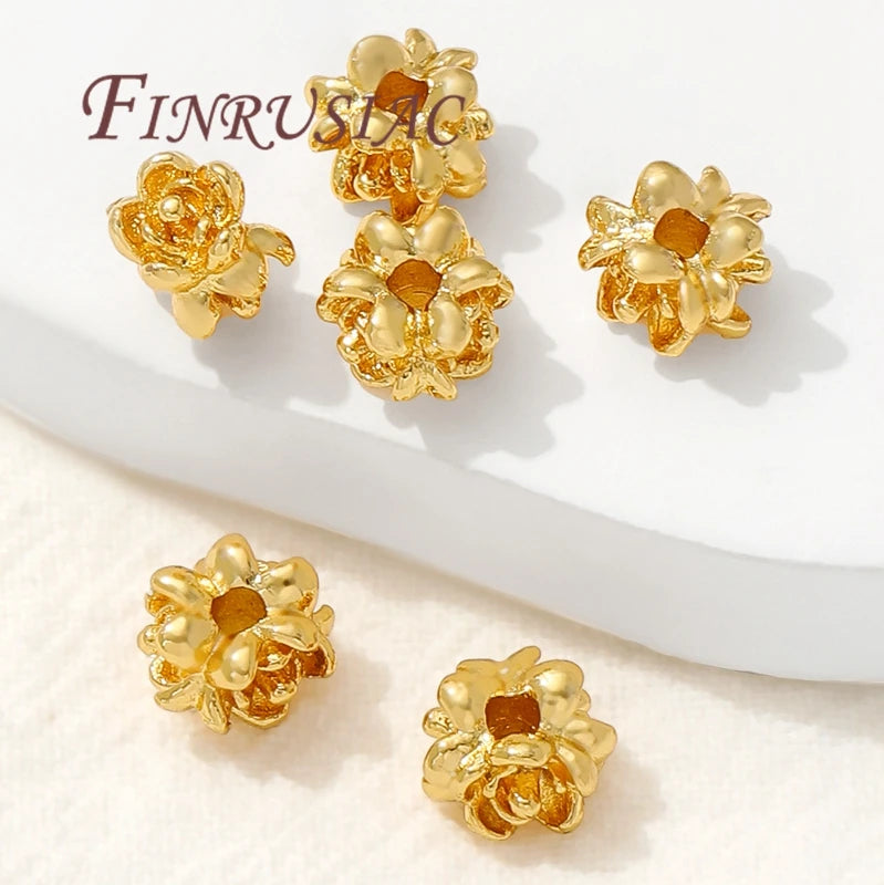 18K Gold Plated Spacer Beads for DIY Jewelry Making Jewelry Spacer Beads P3