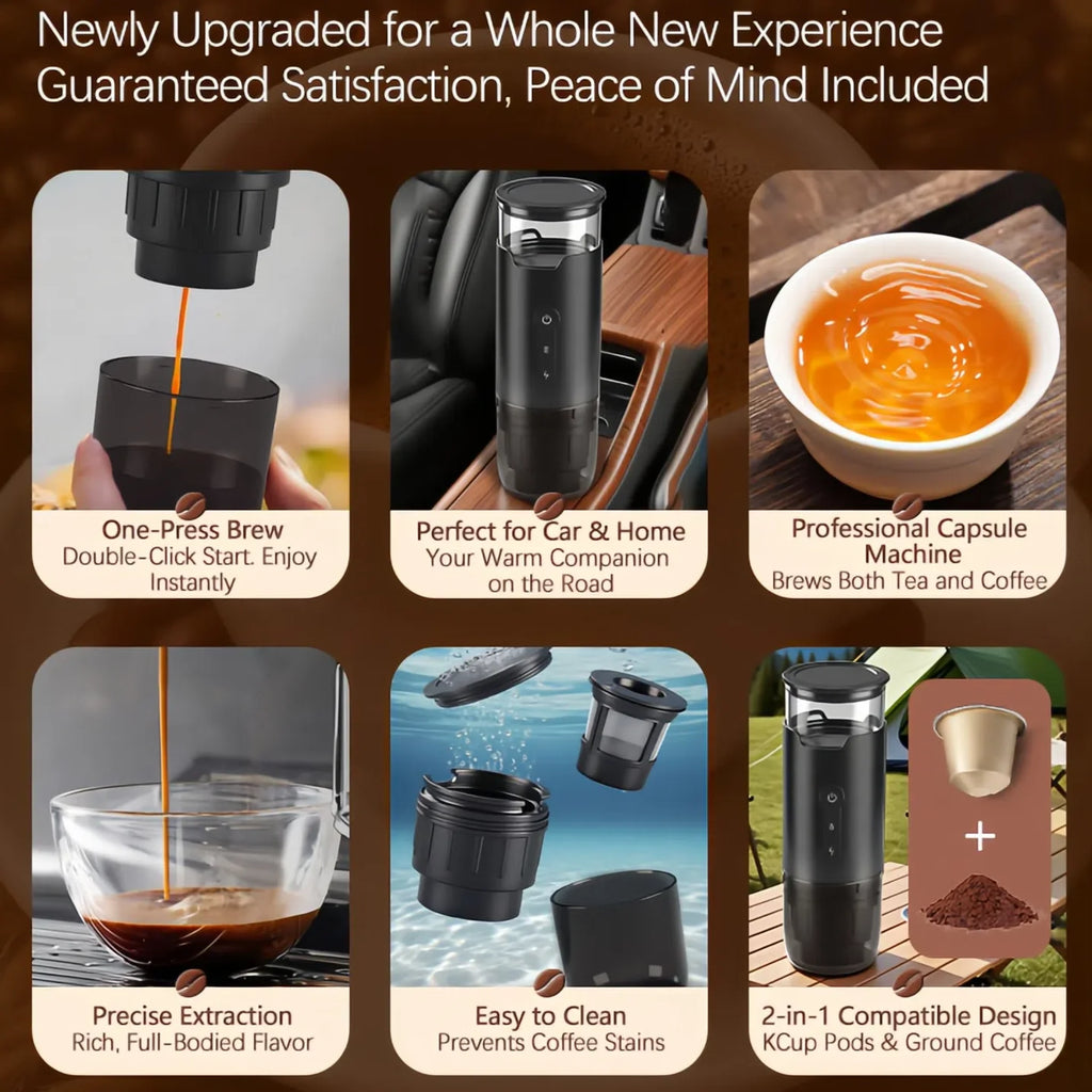 DUTRIEUX 2-in-1 Capsule & Powder Coffee Machine | 8 Bar Capsule Coffee Machine P3
