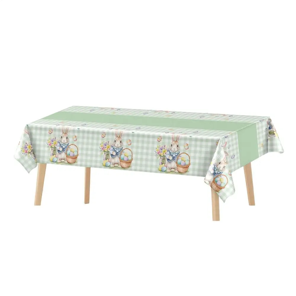 Easter Bunny Tablecloth – Spring Rectangle Table Cover
