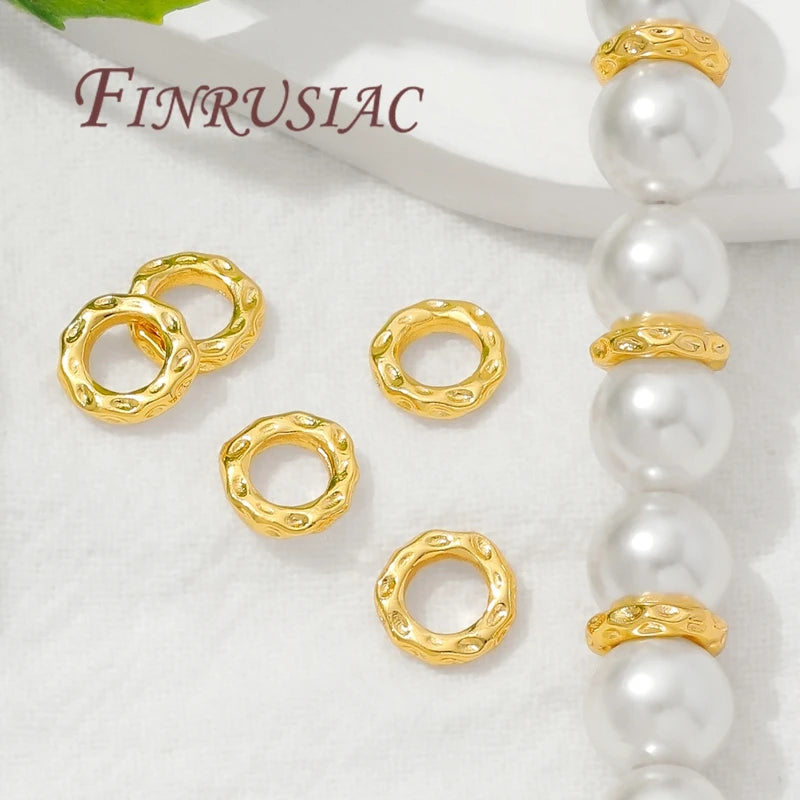18K Gold Plated Spacer Beads – Brass Bracelet Separator Findings Jewelry Spacer Beads P3