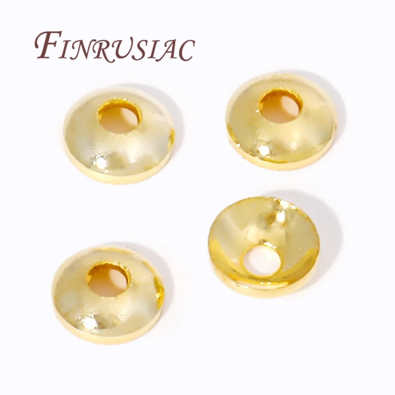 18K Gold Plated Brass Hollow Flower Bead Caps | DIY Jewelry Jewelry Bead Caps P3