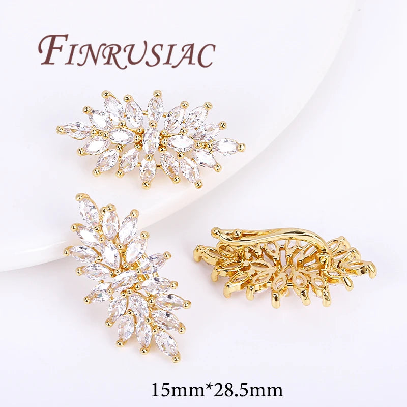 18K Gold Plated Brass Butterfly Clasps – DIY Jewelry Findings Jewelry Clasp Findings P3 18K Real Gold Plated 1 Piece