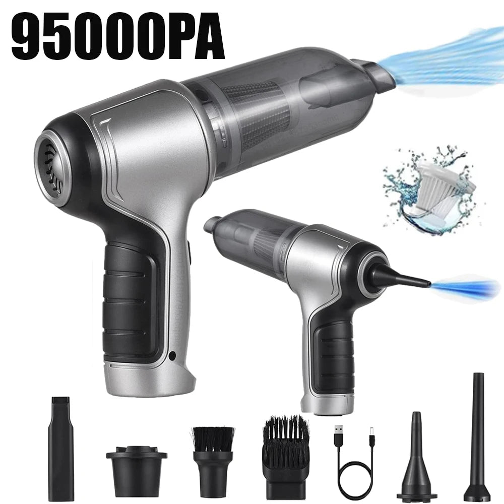 Raugee Cordless Handheld Car Vacuum – Strong Suction, 6+ Nozzles Handheld Vacuum Cleaner P3