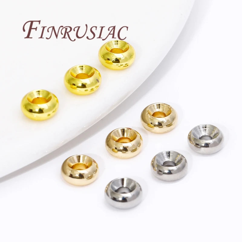 18K Gold Plated Spacer Beads 4mm–8mm | DIY Jewelry Making Jewelry Spacer Beads P3