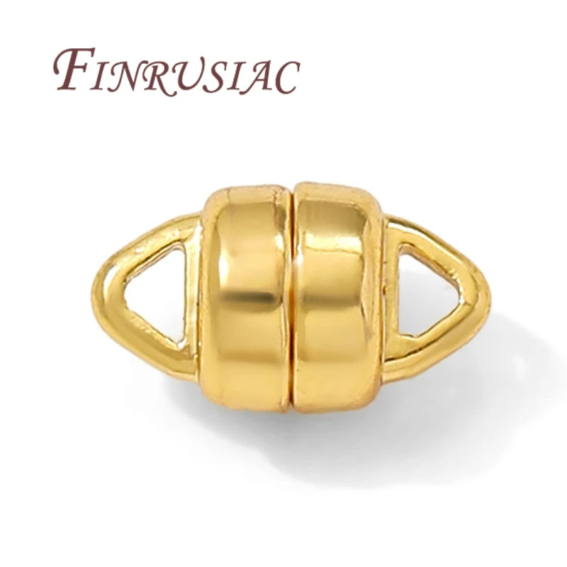 18K Gold Plated Magnetic Clasp 6x10mm – Bracelet & Necklace Magnetic Jewelry Clasp P3