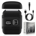 Mini Electric Foil Shaver Men – Triple Blade, IPX6, USB Charge Electric Foil Shaver P3 Black USB Type-C