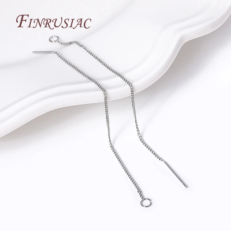 18K Gold Plated Brass Ear Thread Earwire 85mm | DIY Tassel Earring Findings P3