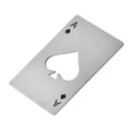 Ace Spade Bottle Opener | Stainless Steel Card-Size Bar Tool Bottle Opener P3 Silvery