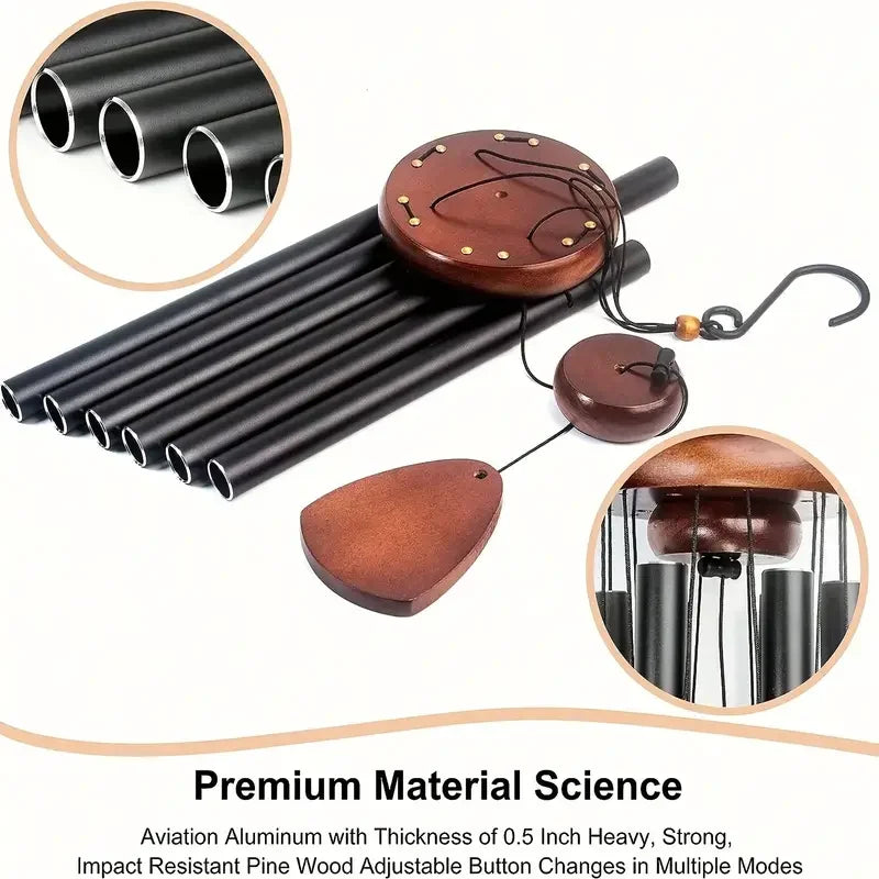 Retro Aluminum Tube Wind Chime – Metal Outdoor Hanging Décor Wind Chime P3
