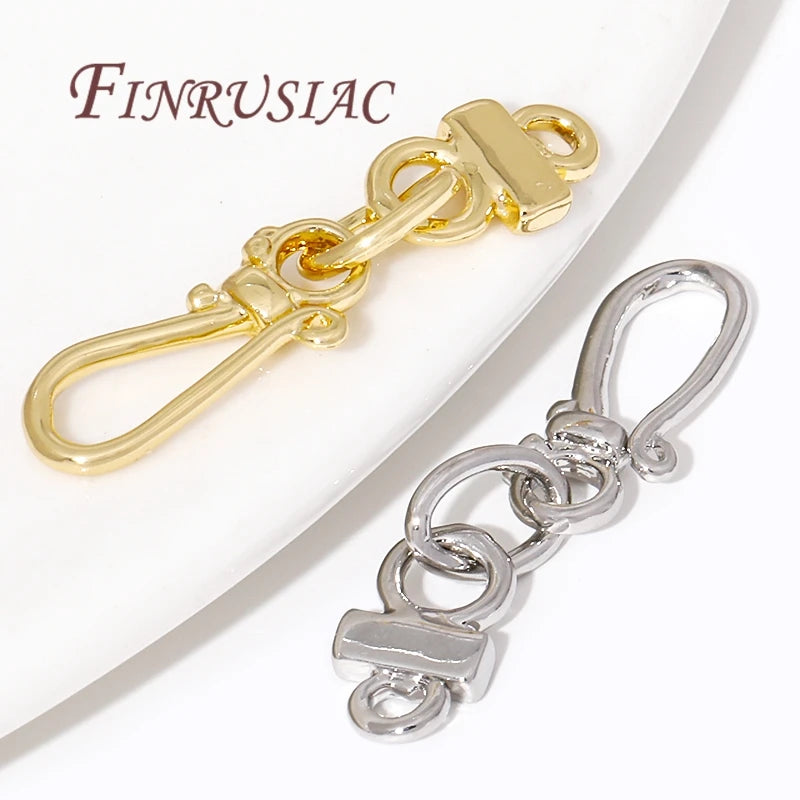 18K Gold Plated Brass Connector Clasp – DIY Jewelry Making 28.5mm Jewelry Connector Clasp P3