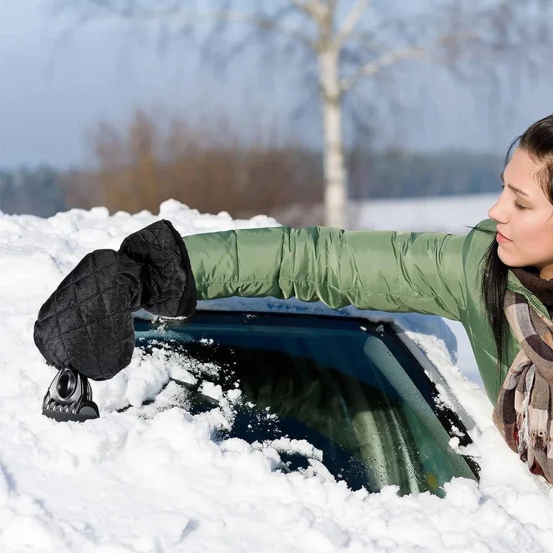 2-in-1 Car Ice Scraper Mitt | Waterproof Windshield Snow Tool Car Ice Scraper Mitt P3
