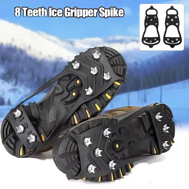 8-Spike Ice Crampons – Anti-Slip Winter Shoe Grippers Ice Crampons P3