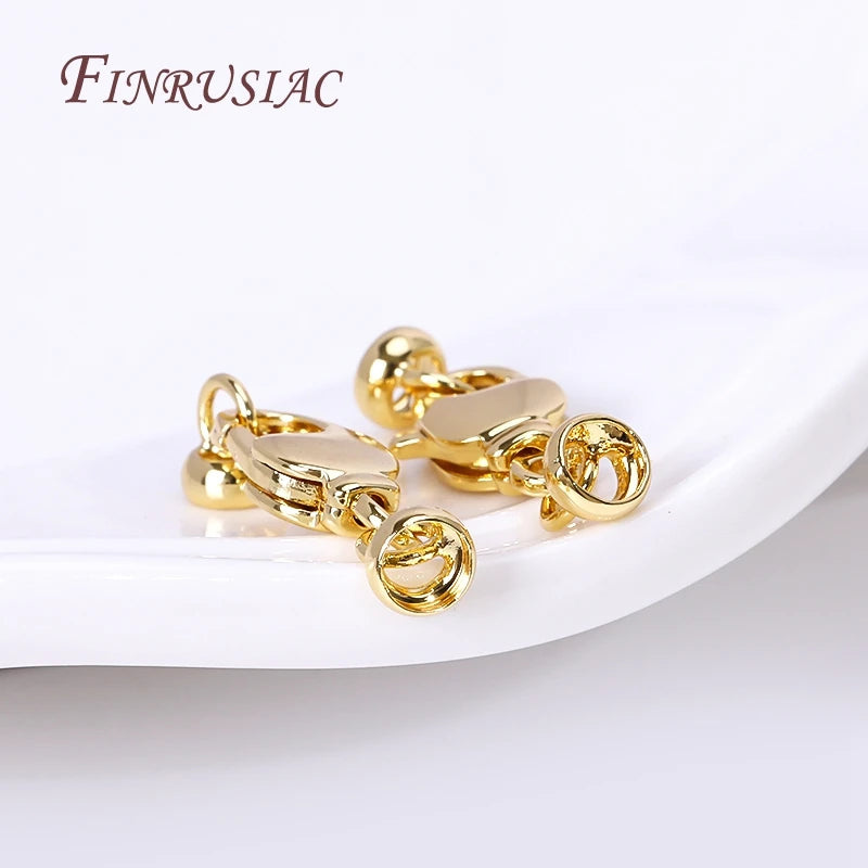 18K Gold Plated Brass Lobster Clasps – DIY Jewelry Findings Jewelry Findings P3