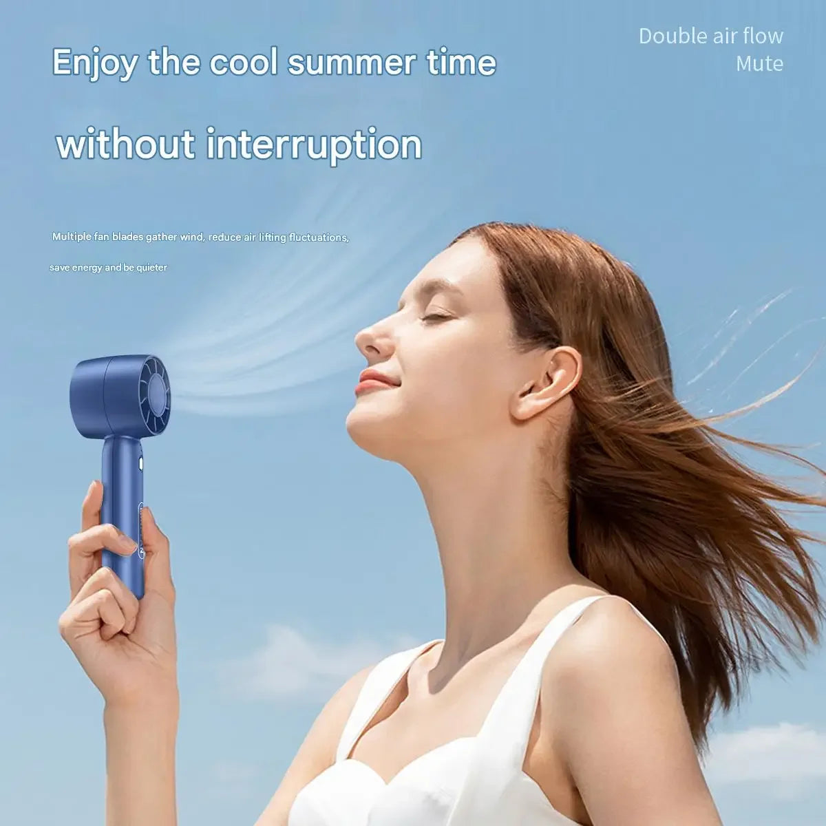 Mini 2-in-1 Handheld Desktop USB Rechargeable Portable Fan Portable Handheld Fan P3