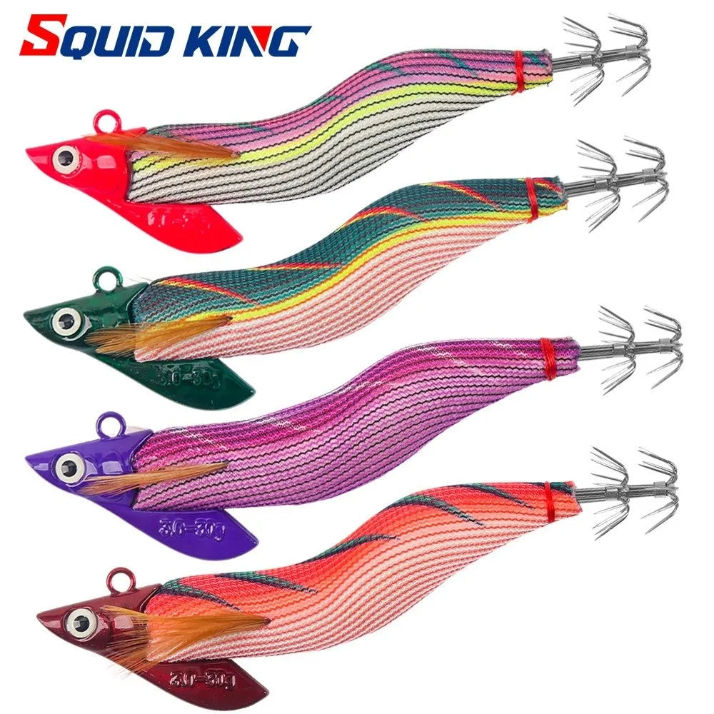 Egi 3.0 Squid Jig Lure 30g – Wooden Octopus Cuttlefish Bait Squid Jig Lure P3