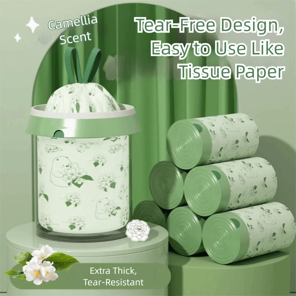 Thickened Drawstring Trash Bags – 30/50/100 Pack Garbage Bags Drawstring Trash Bags P3