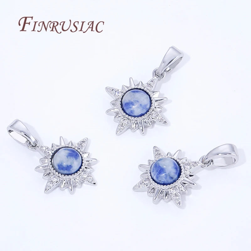18K Gold Plated Brass Sun Pendants | DIY Jewelry Charms Jewelry Charm Pendant P3