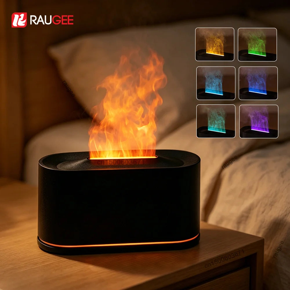 Flame Aroma Diffuser & Mini Humidifier with Night Light Aroma Diffuser Humidifier P3
