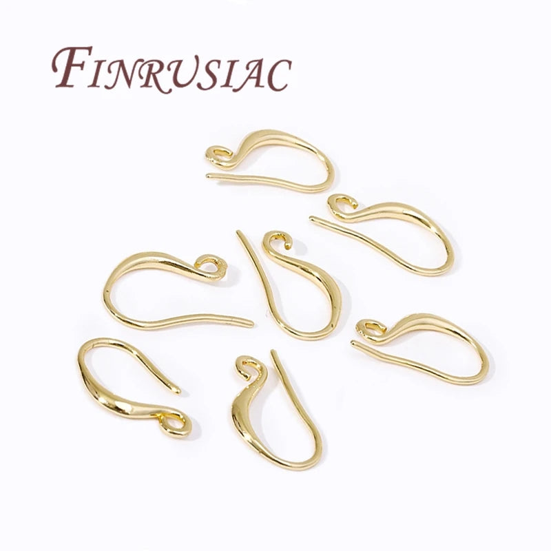 Gold Plated Hypoallergenic Earring Hooks 10pcs – DIY Jewelry Earring Hooks Findings P3