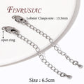18K Gold Plated 6.5cm Extension Chain with Lobster Clasp | DIY Jewelry Finding Chain P3 Rhodium Plated 4 pieces