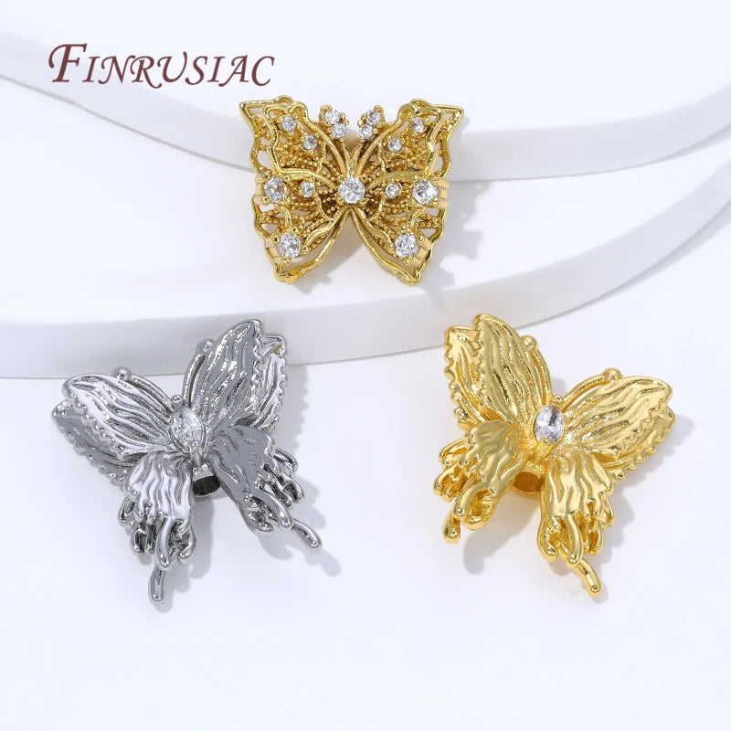 18K Gold Plated Butterfly Spacer Beads | DIY Jewelry Making Jewelry Spacer Beads P3