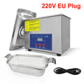 Raugee 800ml Ultrasonic Cleaner 40kHz – Jewelry & Glasses Ultrasonic Cleaner P3 EU Plug 220V 220V-240V EU Plug Type C