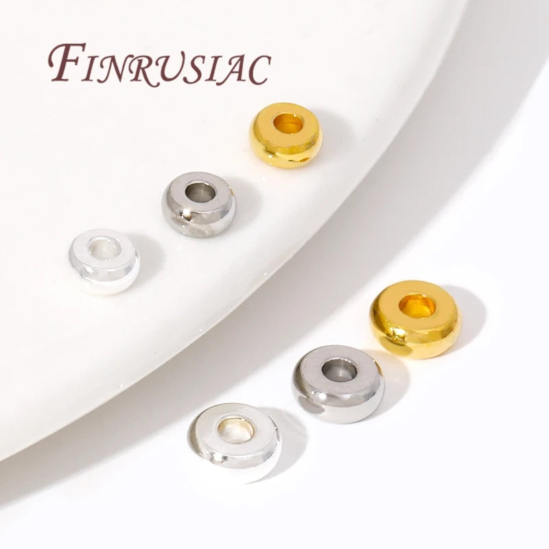 18K Gold Plated Brass Spacer Beads 4mm 5mm | DIY Jewelry Jewelry Spacer Beads P3