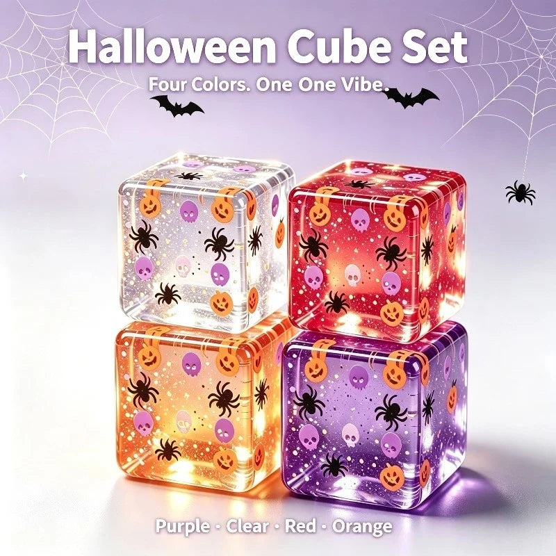 Halloween Ice Cube Squishy Toy – Pumpkin Spider Fidget Squishy Fidget Toy P3