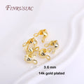 18K Gold Plated Ball Chain End Connectors & Crimp Bead Tips Jewelry Findings P3 14K Real Gold Plated 50pcs