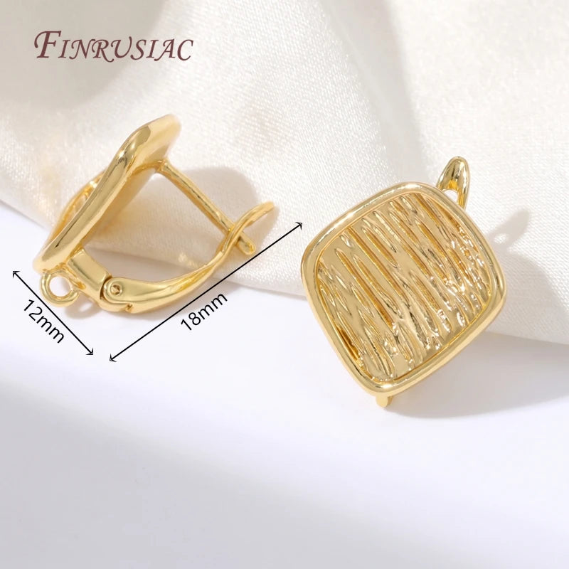 18K Gold Plated Leverback Earring Hooks – DIY Jewelry Findings Earring Hooks Findings P3 18K Real Gold Plated 2 pairs