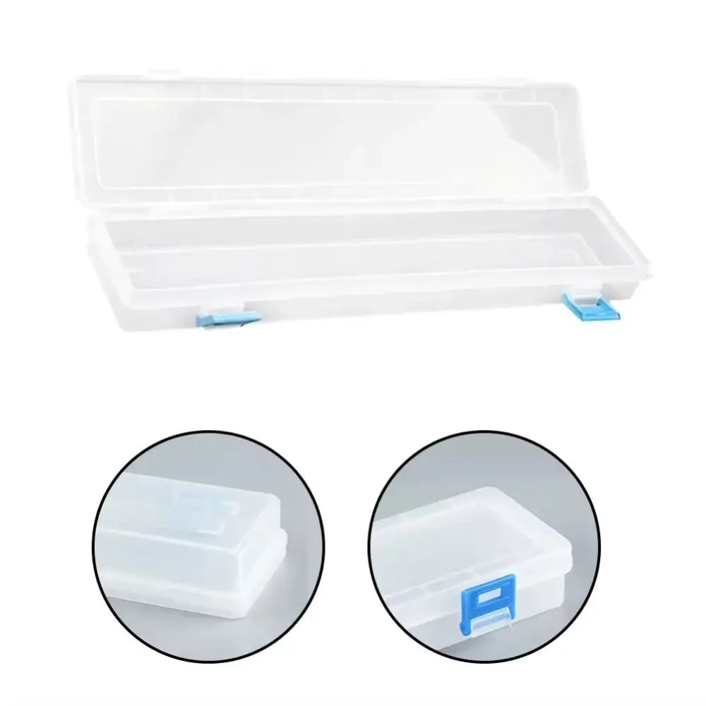 Clear Plastic Pencil & Art Supply Storage Box | 33cm Art Supply Organizer P3