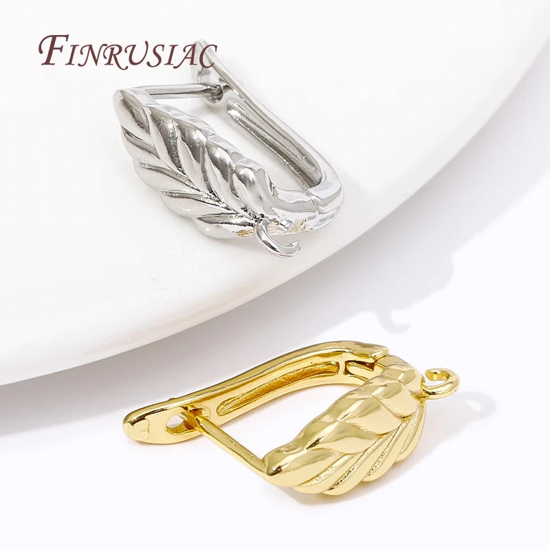 18K Gold Plated Earring Clasps DIY Earwire Fastener Findings Earring Clasps Findings P3