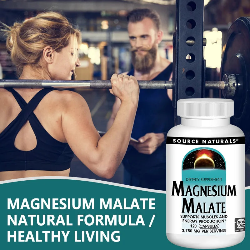 Magnesium Malate 3750mg Capsules – Muscle, Heart & Energy Mineral Supplement P3